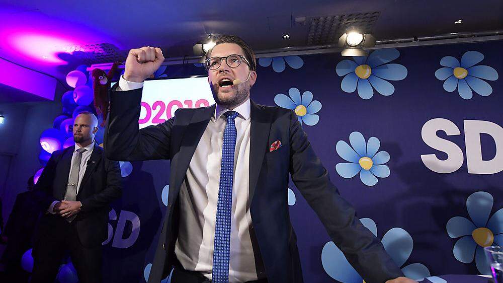 Jimmie Åkesson von den Schwedendemokraten: &quot;Wir sind die eigentlichen Sieger&quot;