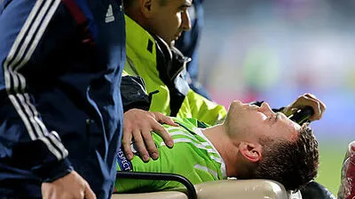 Akinfejew musste ins Spital gebracht werden