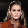 Kaia Gerber auf dem Laufsteg für Versace
