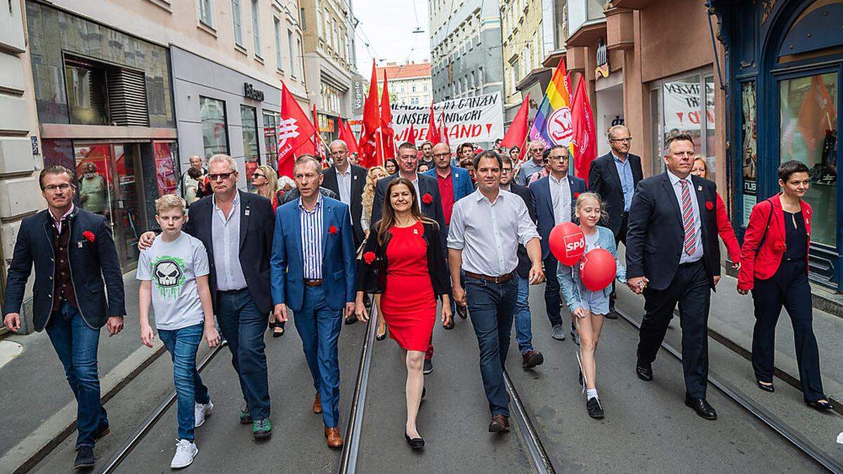 Ehmann, Schickhofer und Genossen am 1. Mai 2018