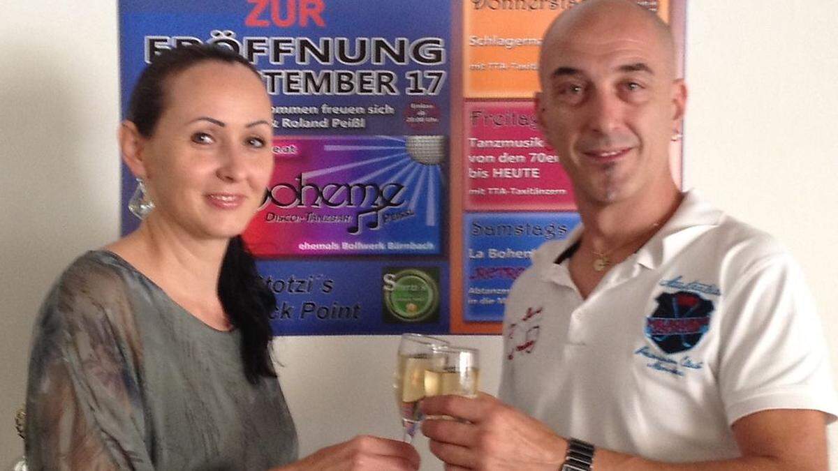 Anita und Roland Peißl eröffnen gemeinsam eine Tanzbar	