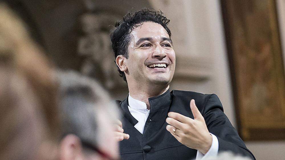 Tempermentvoll: Andrés Orozco-Estrada dirigierte das Konzert in Stainz