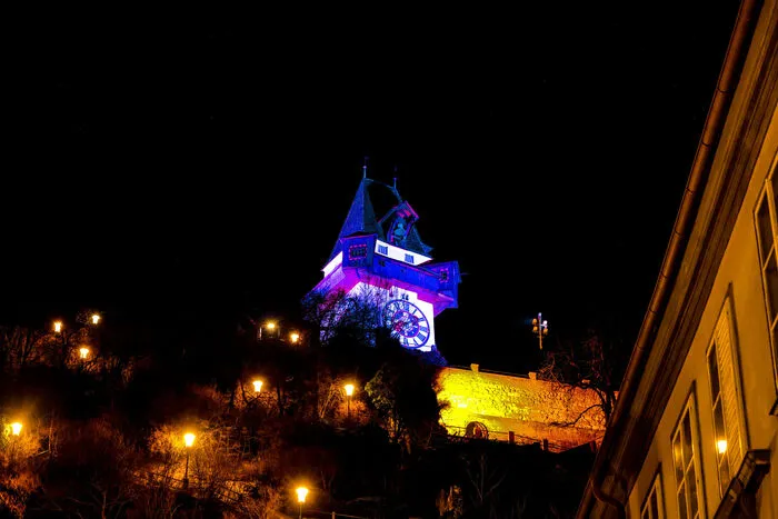 ... und in Graz waren sowohl der Uhrturm ...