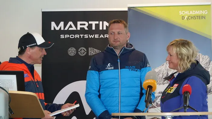 Freuen sich auf das Heimspiel: Erwin Mayer (Skiclub Gröbming) und Renate Götschl, Präsidentin des Steirischen Skiverbandes