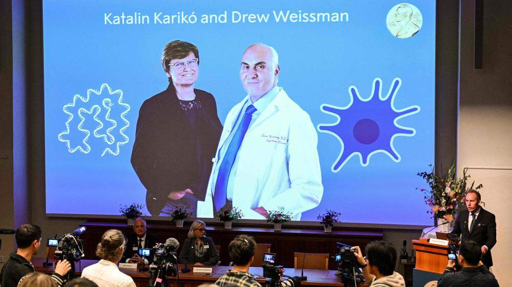 Am Montag wurden Katalin Karikó und Drew Weissman mit dem Medizinnobelpreis ausgezeichnet
