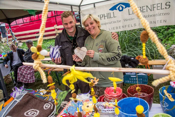 Auch am Stand von Camphill gibt es ein breitgefächertes Angebot.