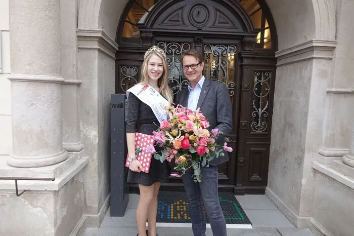 Mit Bürgermeister Marcus Martschitsch, Hartberg.