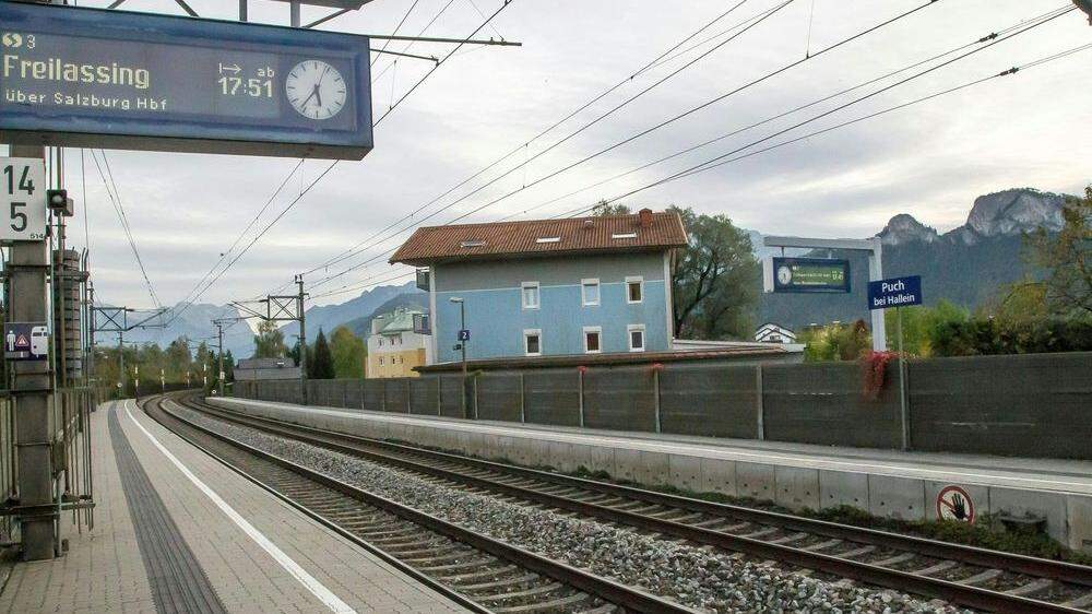 Auf diesem Bahnhof in Puch bei Hallein passierte die Tragödie