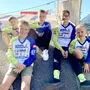 David Derler, Leo Fandler, Lukas Berger, Sandro Hohengassner und Max Fandler halten die Baierdorfer Fahnen im BMX-Sport hoch