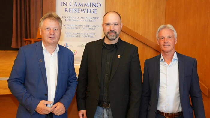 Die Bürgermeister Leopold Astner (Hermagor), Josef Zoppoth (Kötschach Mauthen)und Stefan Brandstätter (Oberdrauburg).