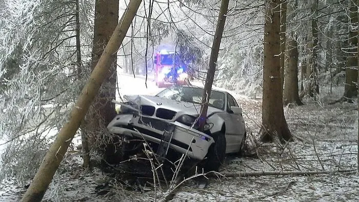 So konnte der Fahrer nicht mehr weiterkommen