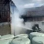 Fünf Feuerwehren sind beim Brand in Piberegg im Löscheinsatz