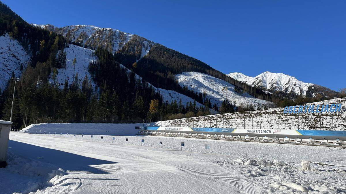 Die Anlage des Biathlonzentrums ist ab Dienstag, 7. November, geöffnet