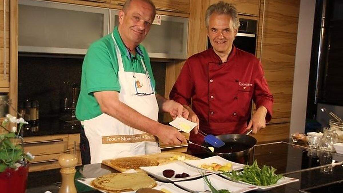 Joseph Schnedlitz in seinem Betrieb im obersteirischen Krakau(rechts)