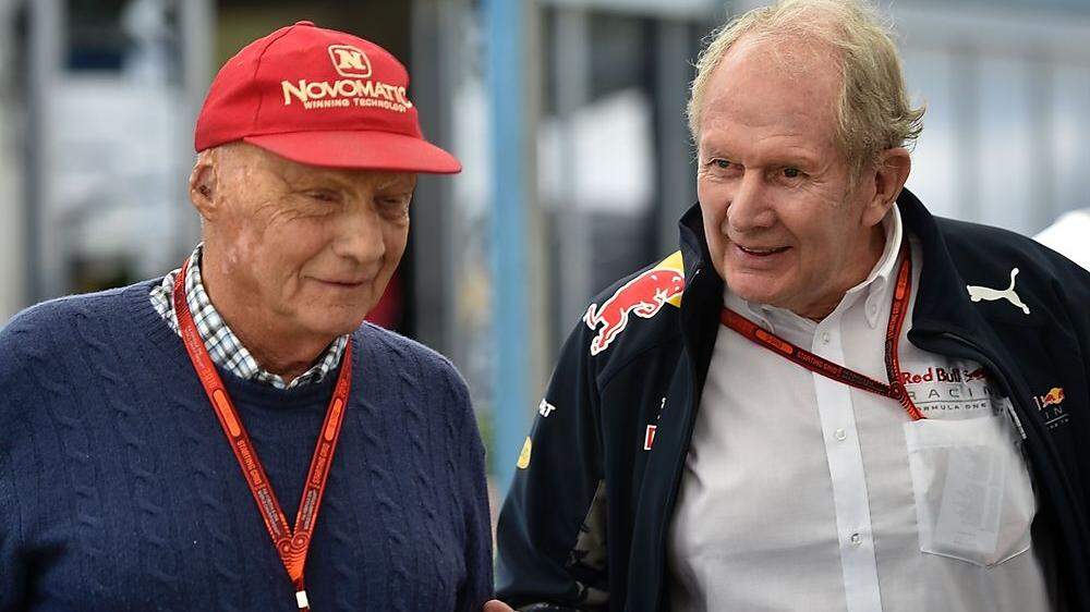 Helmut Marko und Niki Lauda: Gute Freunde, aber auch harte Konkurrenten 