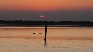 Sonnenuntergang über der Lagune
