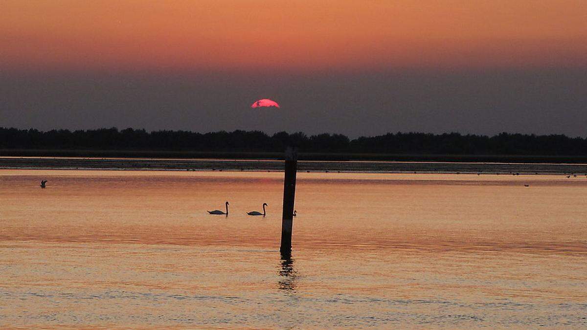 Sonnenuntergang über der Lagune