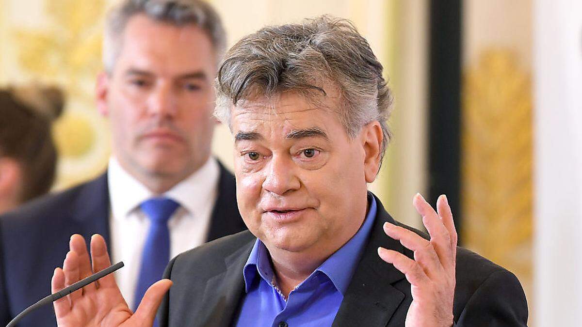 Vizekanzler Werner Kogler kritisiert Innenminister Karl Nehammer