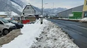 Kaum begehbar waren manche Gehsteige vor ein paar Tagen in der Region