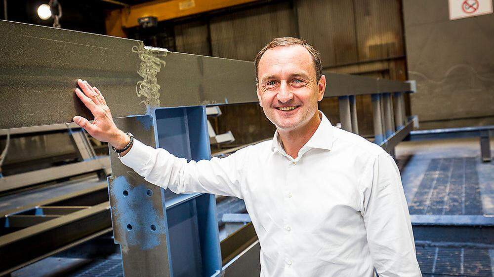 Arno Sorger, Geschäftsführer und Miteigentümer von Haslinger Stahlbau in Feldkirchen ist neuer Präsident des Österreichischen Stahlbauverbandes