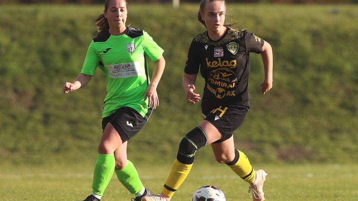 Carinthians-Spielerin Selina Selinger (rechts)