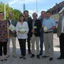 Margarethe Handl, Esther Schmeiser, Alfred Hudin, Projektleiterin Ursula Krotscheck, Patrik Thurner, Ernst Wedam, Leader-Manager Michael Fend, Franz Fartek, Borg-Direktor Gunter Wilfinger und Bürgermeister Josef Ober 
