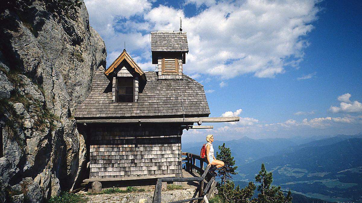 Das Friedenskircherl am Stoderzinken im Gemeindegebiet von Aich wird nun noch mehr Besucher anlocken