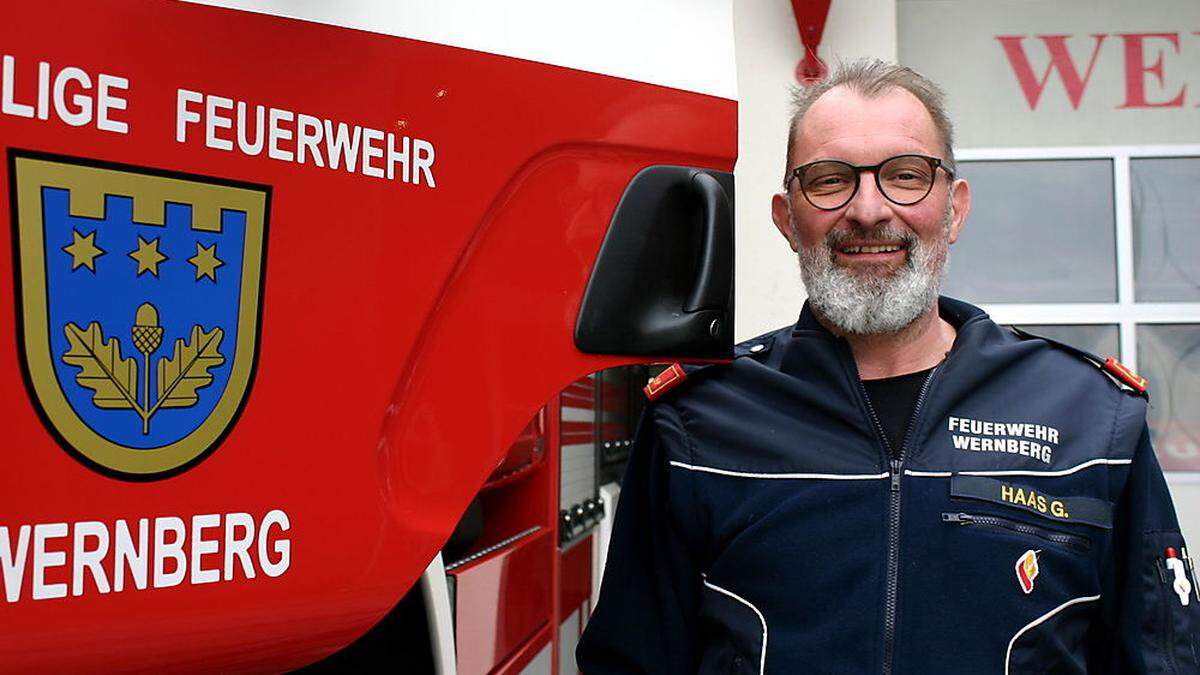 Gerhard Haas ist seit sieben Jahren Kommandant der Freiwilligen Feuerwehr in Wernberg