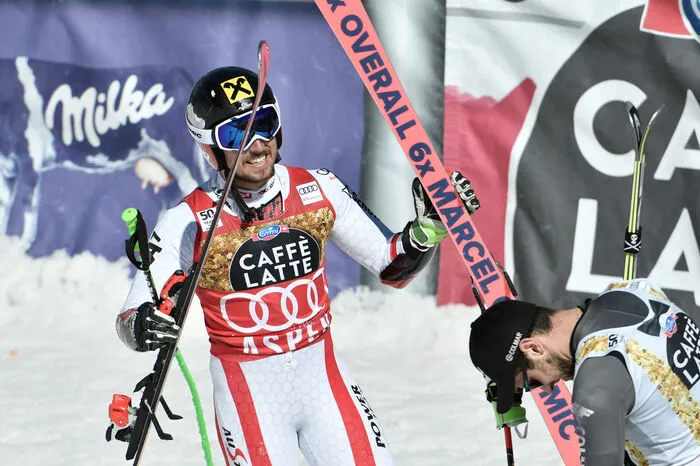 Der Salzburger holte sich beim Finale in Aspen seinen 45. Weltcupsieg mit 0,53 Sekunden Vorsprung auf den Deutschen Felix Neureuther und 1,19 auf den Franzosen Mathieu Faivre.