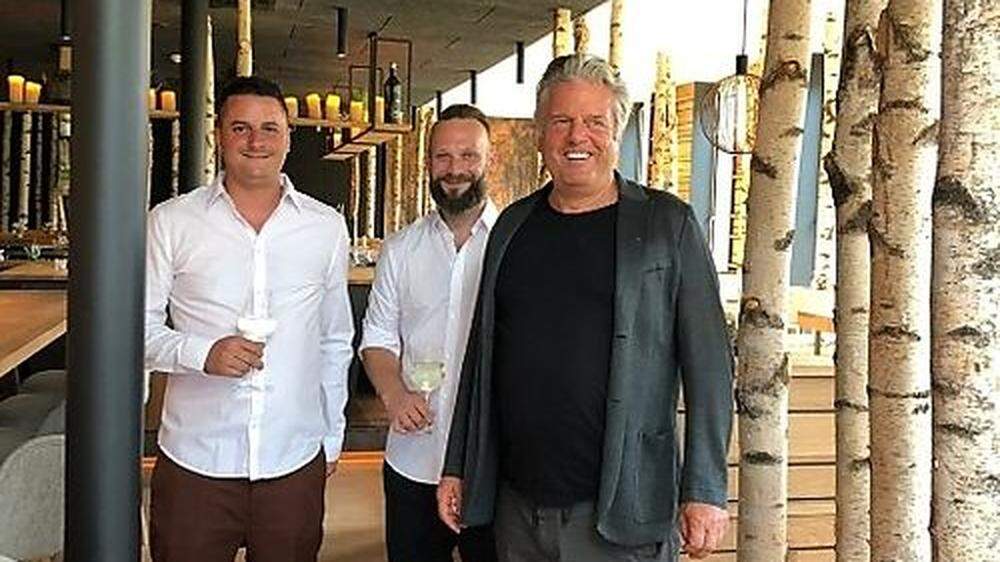 Haben gut lachen: Investor Günter Ganster mit Andreas Klaunzner und Christoph Assinger im neuen Lokal „Nordstern“ 