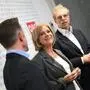 Provisorische ORF-Chefin Ingrid Thurnher mit Stiftungsratsvorsitzenden Heinz Lederer (SPÖ, r.) und dessen Stellvertreter Gregor Schütze (ÖVP)