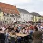 Der Michaeliplatz war gut besucht am Donnerstagabend