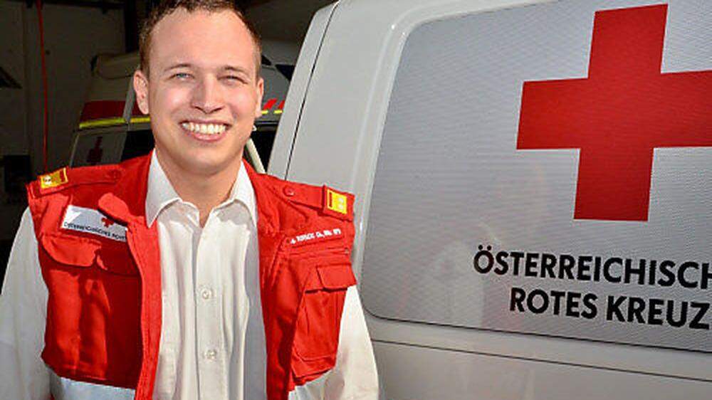 Christoph Kovacic engagiert sich beim Roten Kreuz