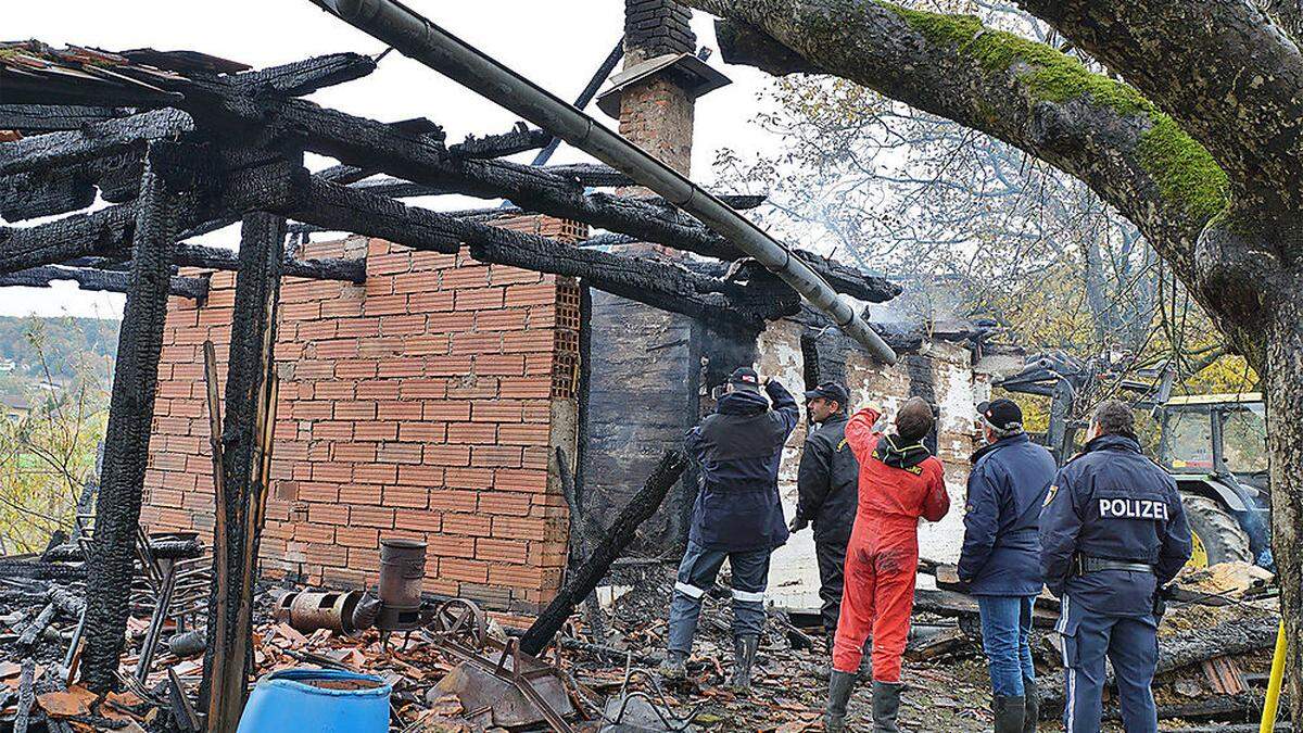 Die Brandursachenermittler im Einsatz