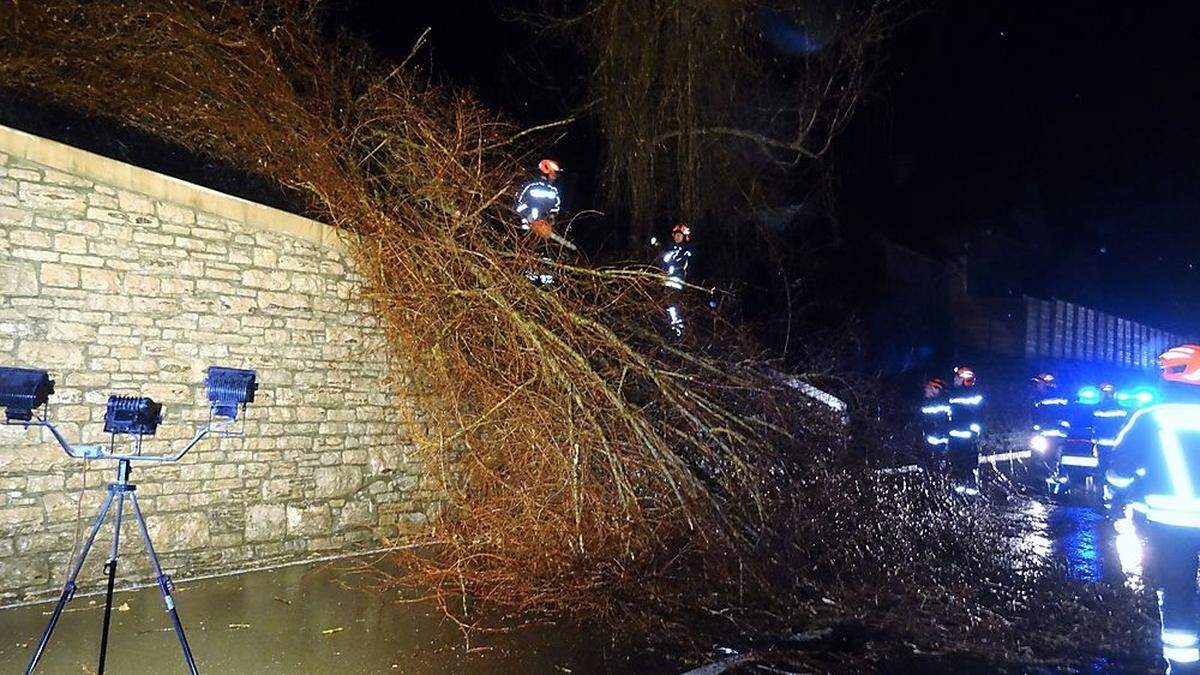 Die Feuerwehr war bis in die Nachtstunden beschäftigt