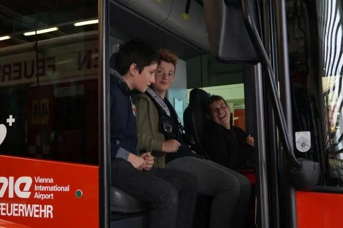 Nach der Mittagspause fuhren die jungen Feuerwehrmädchen und -burschen zum Wiener Prater.