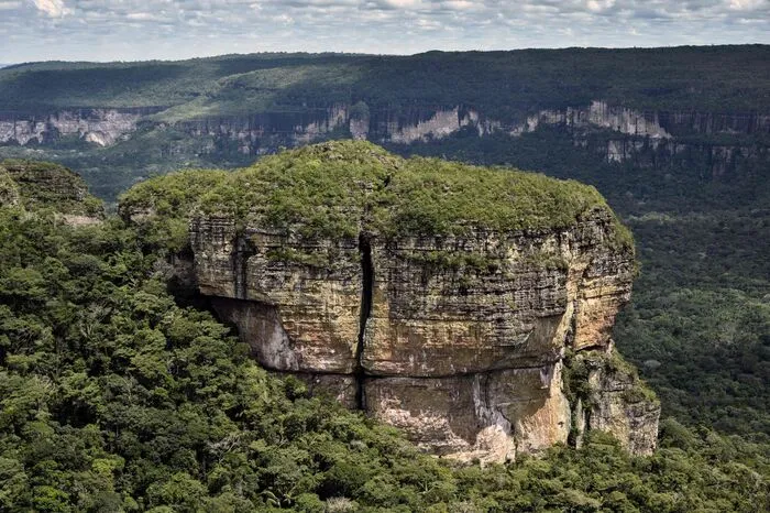 Dieser gewaltige Berg, ist Teil der enormen Tafelberglandschaft Serrania de Chiribiquete, die sich über den ganzen Nationalpark erstreckt. Ihre höchsten Punkte liegen über 1000 Meter, die sich gegen Westen abflachen.