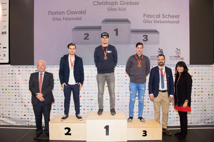 Christoph Greiner ist der erste Berufsstaatsmeister bei den Glasbautechnikern