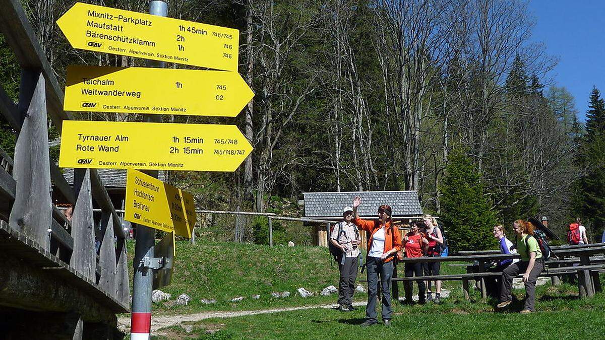 Die Bärenschützklamm ist ein beliebtes Ausflugsziel, aber die Wanderer sollen ihren Müll möglichst wieder ins Tal mitnehmen