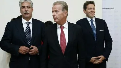 VP-Entscheider in der neuen Staatsholding: Finanzminister Schelling, Vizekanzler Mitterlehner und Staatssekretär Mahrer 