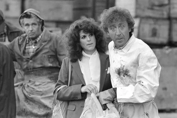 Gilda Radner und Wilder in einer Szene von Sidney Poitiers Film "Hanky Panky" 1981.