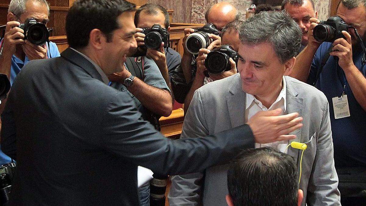 Premier Tsipras und Finanzminister Tsakalotos