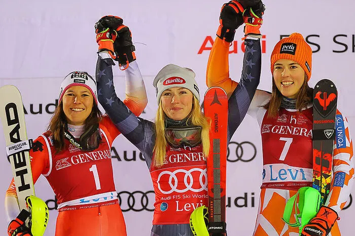  Mikaela Shiffrin (USA) Wendy Holdener (SUI) Petra Vlhova (SVK)  Hier kommen Sie zum Rennbericht!