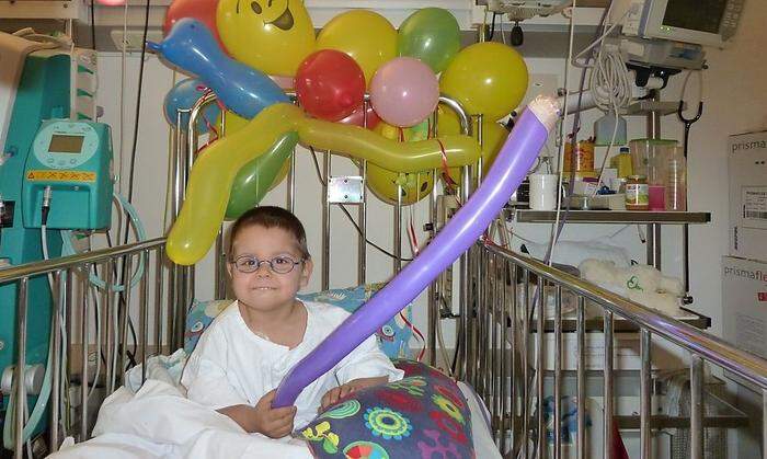 Auch den vierten Geburtstag verbrachte Manuel im Krankenhaus