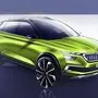 Die ersten Skizzen der Studie Škoda Vision X