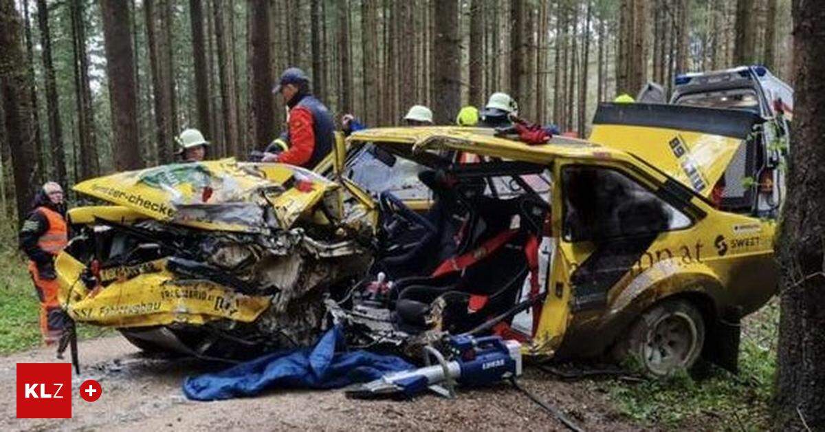 Gegen Baum Geprallt: Schwerer Unfall Bei Der Lavanttal Rallye