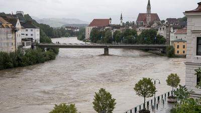 Hochwasseralarm gab es auf der Enns in Steyr