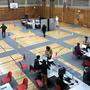 Ein Teil der Reinhold-Heidinger-Sporthalle in Leibnitz wird zur permanenten Teststation umfunktioniert