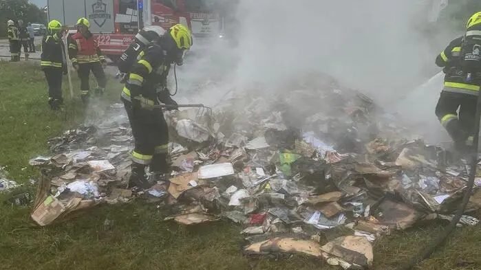 Die Feuerwehr musste anrücken