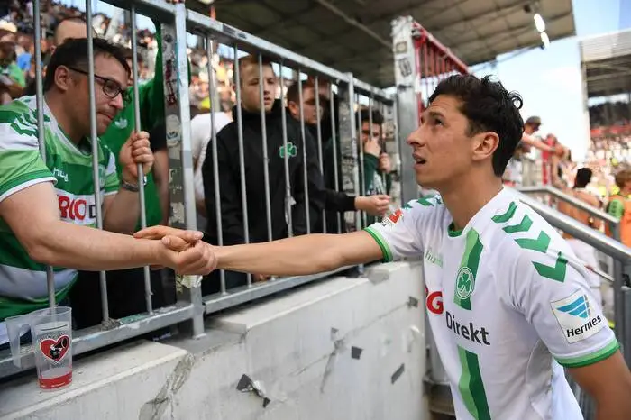Greuther Fürth 10. Juli 2014 bis 1. Juli 2017 Spiele: 91Tore: 20Vorlagen: 17